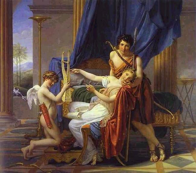 Jacques-Louis David Sappho and Phaon Germany oil painting art